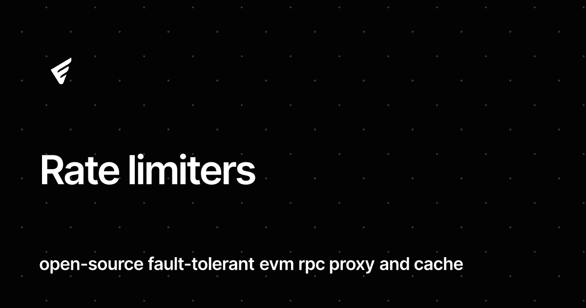 Rate limiters erpc